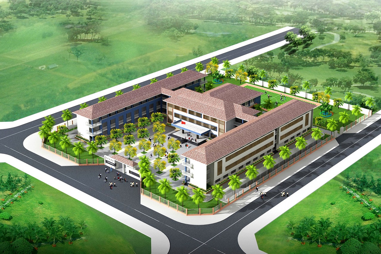 Công ty TNHH Xây dựng Thương mại Tân Tiến bức tốc, hoàn thành trường học trước thời hạn, 600 học sinh kịp ngày khai giảng