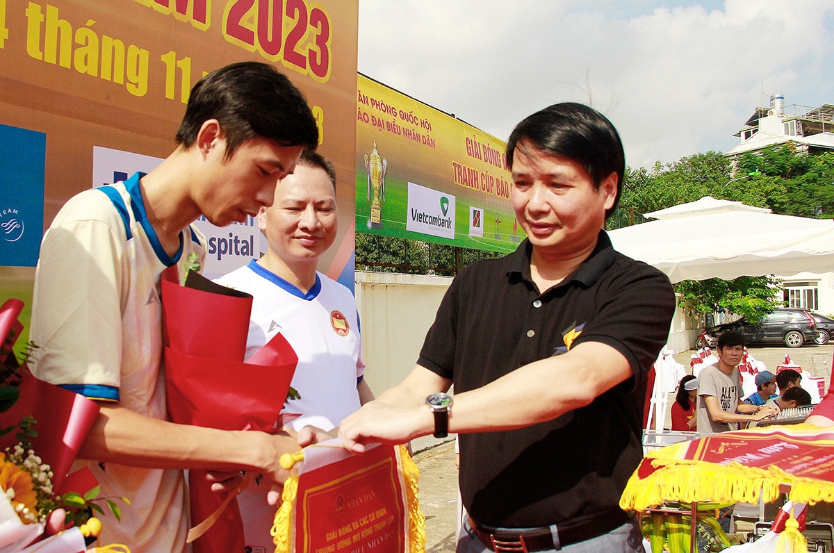 Một số hình ảnh Lễ Khai mạc Giải bóng đá các cơ quan Trung ương mở rộng tranh Cúp Báo Đại biểu Nhân dân lần thứ 24 năm 2023 -0