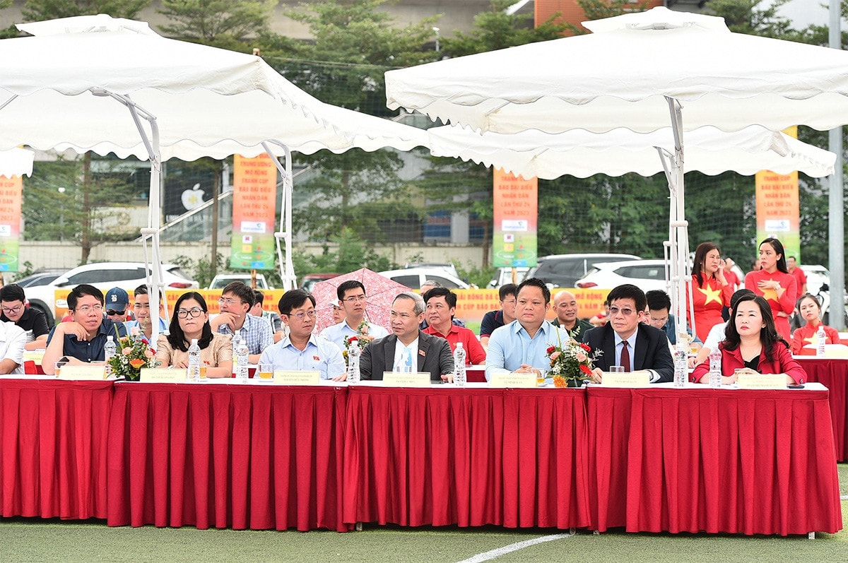 Một số hình ảnh Lễ Khai mạc Giải bóng đá các cơ quan Trung ương mở rộng tranh Cúp Báo Đại biểu Nhân dân lần thứ 24 năm 2023 -1