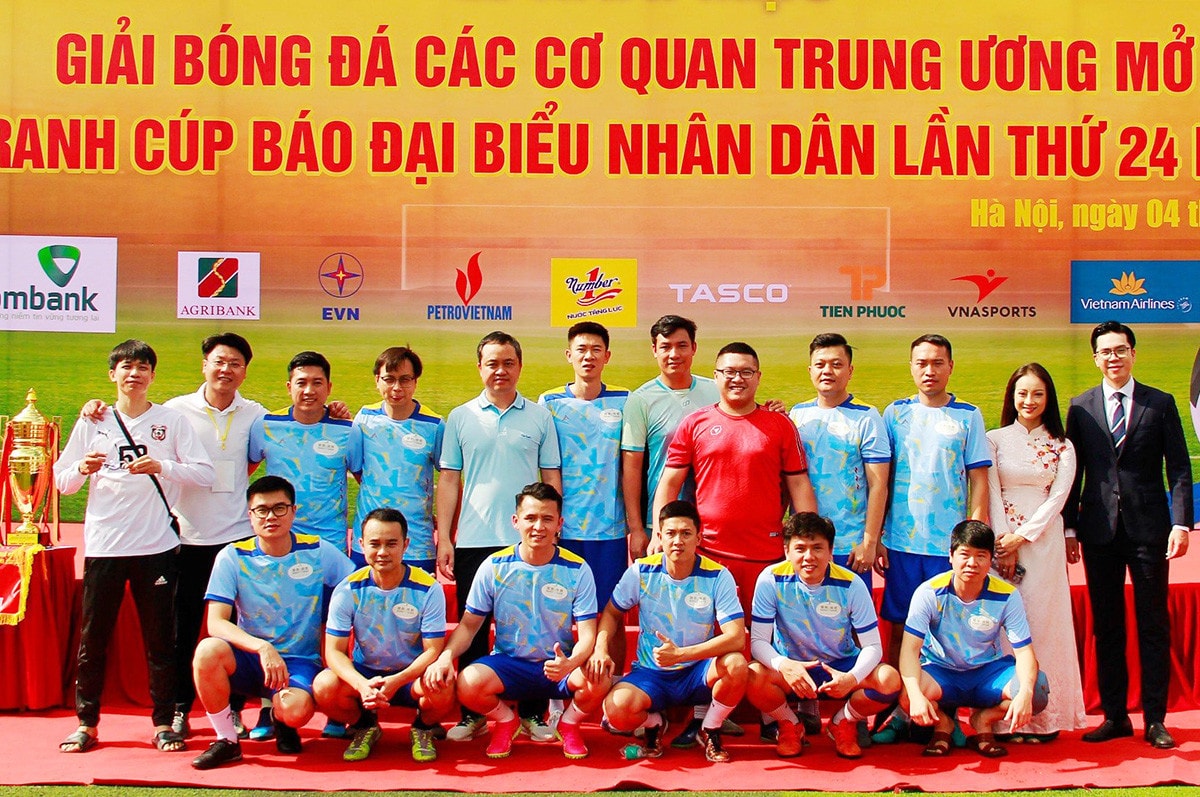 Một số hình ảnh Lễ Khai mạc Giải bóng đá các cơ quan Trung ương mở rộng tranh Cúp Báo Đại biểu Nhân dân lần thứ 24 năm 2023 -7