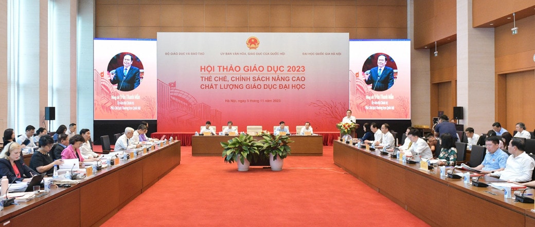 Phó Chủ tịch Thường trực Quốc hội Trần Thanh Mẫn dự Hội thảo Giáo dục 2023 -0