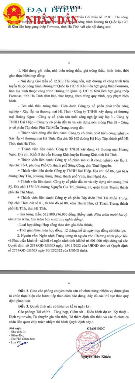 Lộ diện Doanh nghiệp trúng nhiều gói thầu xây dựng 
