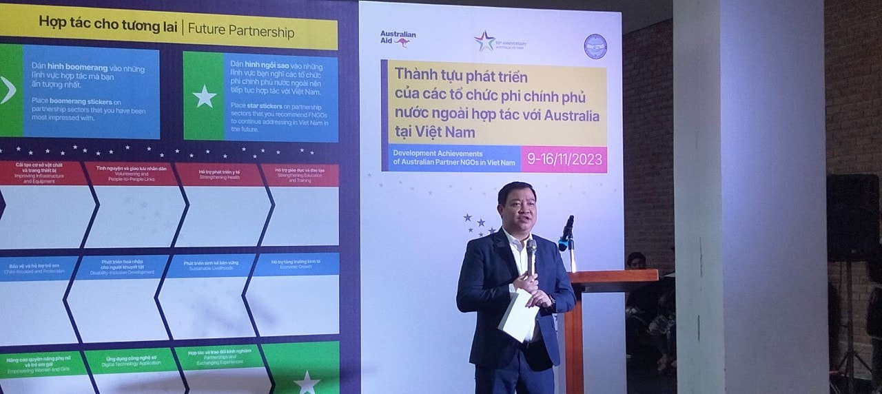 Triển lãm thành tựu phát triển của các tổ chức phi chính phủ nước ngoài hợp tác với Australia tại Việt Nam -0