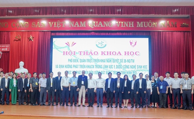 Hội nghị phổ biến, quán triệt Nghị quyết 36 của Bộ Chính trị về phát triển khoa học công nghệ trong lĩnh vực y, dược, công nghệ sinh học -0