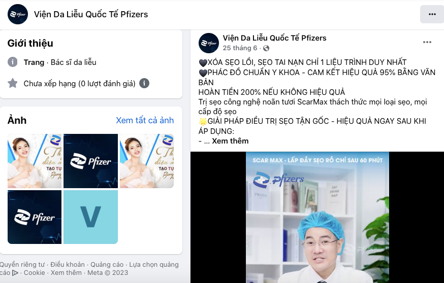 Cơ sở thẩm mỹ Pfizers “biến hình” thành PZ Luxury khi đang bị công an điều tra: “Ma trận” quảng cáo trên mạng xã hội