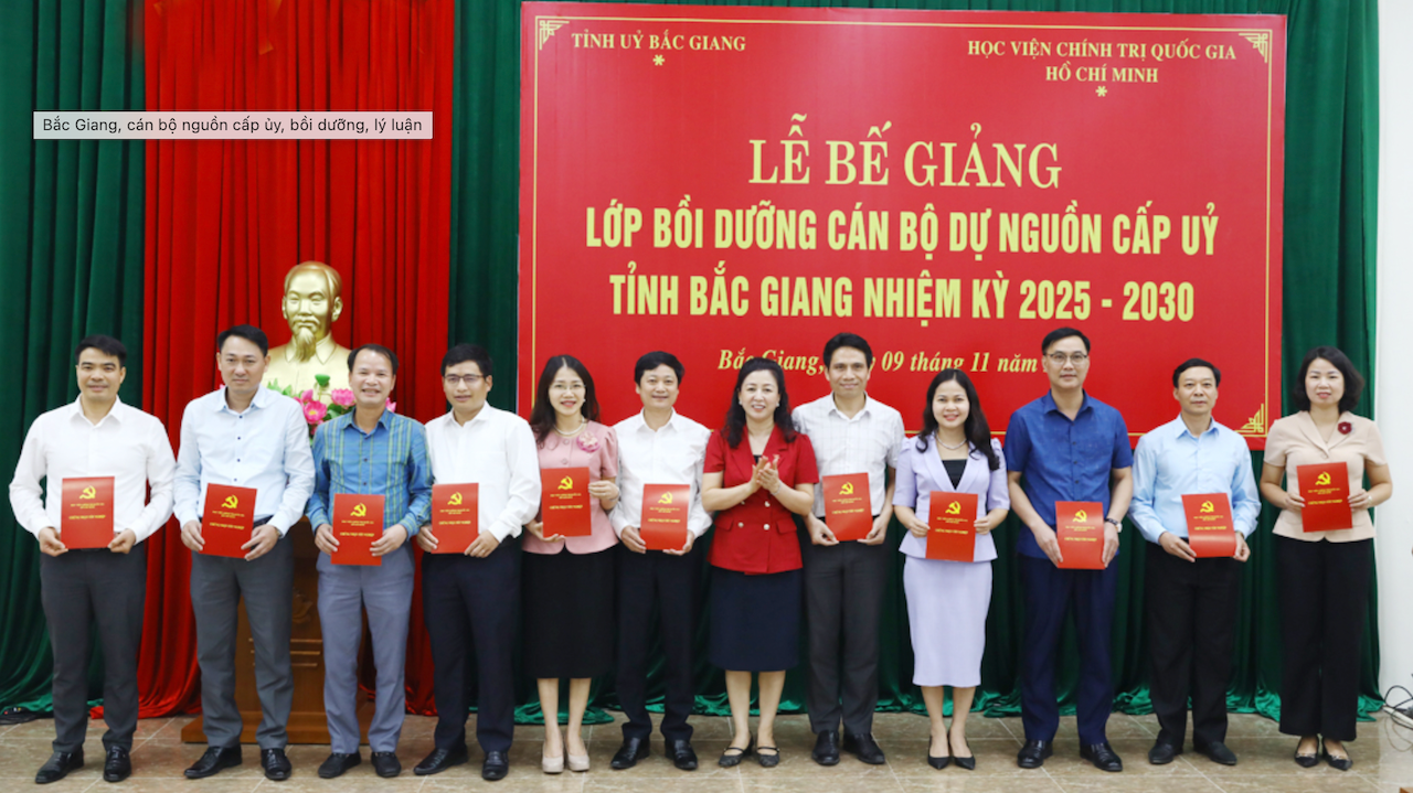 Bắc Giang: 65 cán bộ nguồn cấp ủy tỉnh hoàn thành chương trình bồi dưỡng nhiệm kỳ 2025-2030 -0