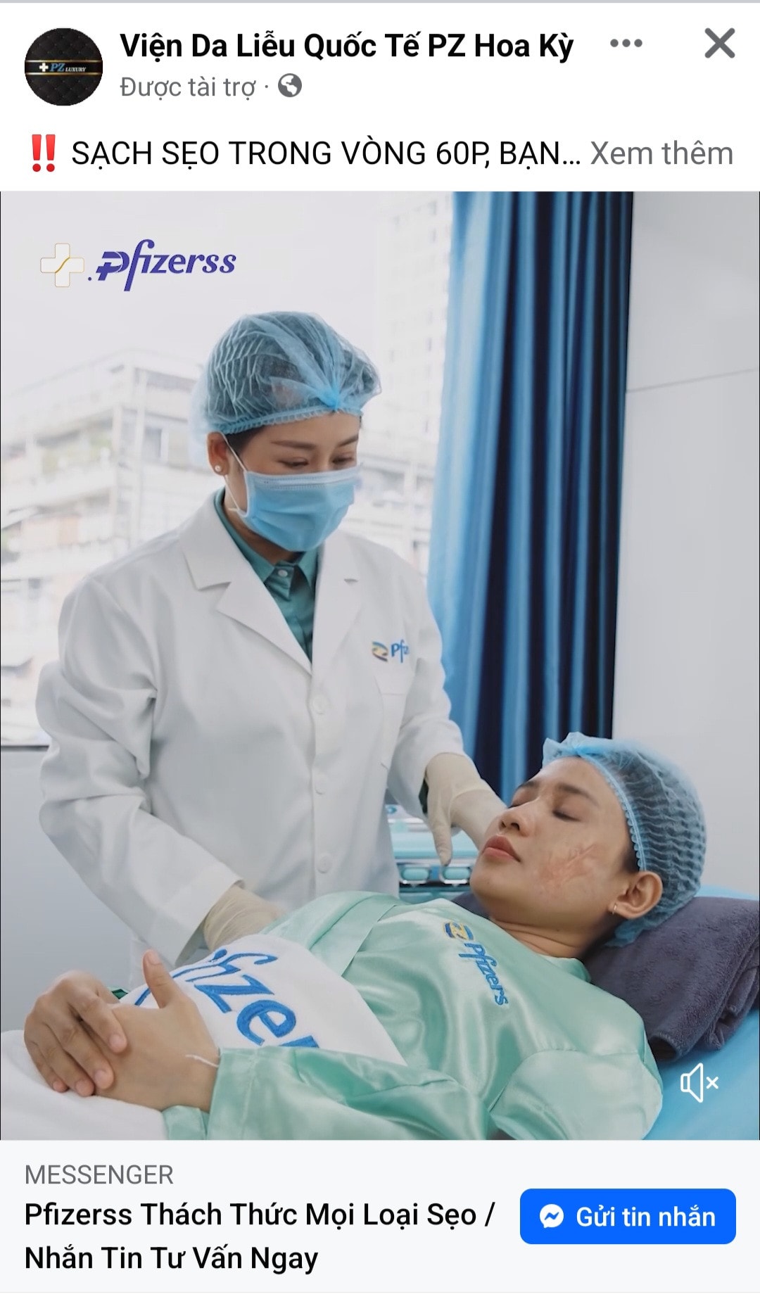 Cơ sở thẩm mỹ Pfizers “biến hình” thành PZ Luxury khi đang bị công an điều tra: “Ma trận” quảng cáo trên mạng xã hội