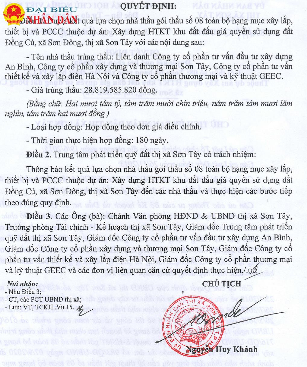 Thị xã Sơn Tây (Hà Nội): 