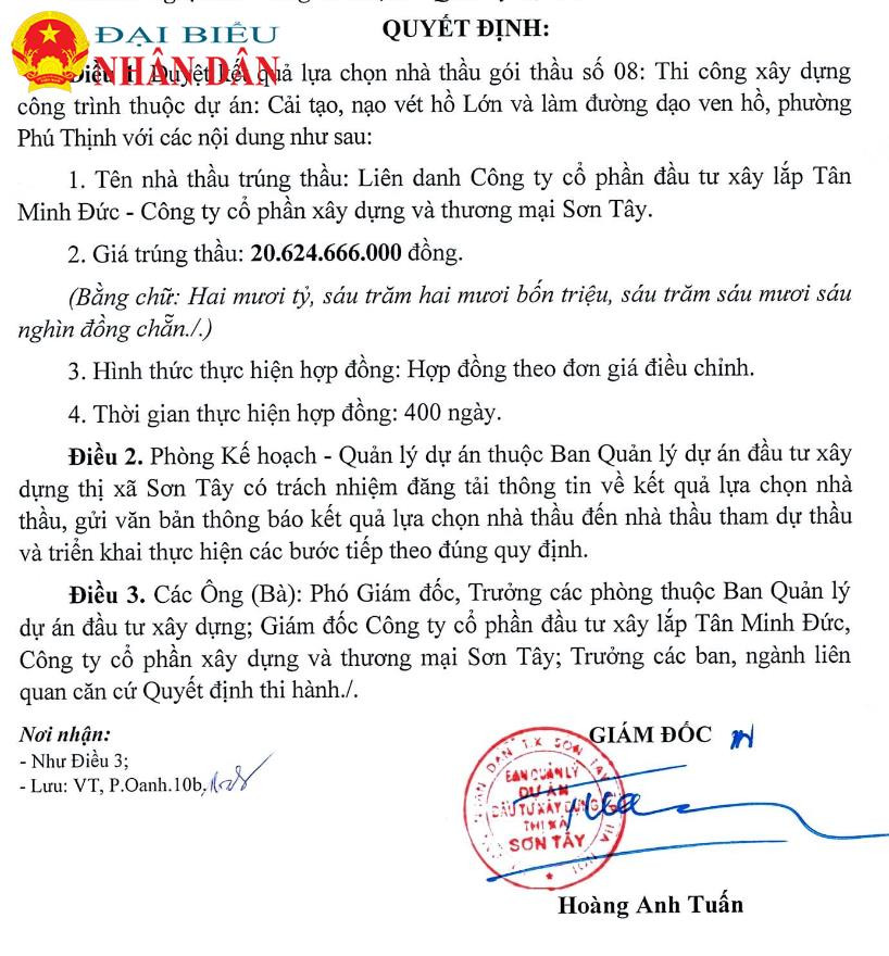 Thị xã Sơn Tây (Hà Nội): 