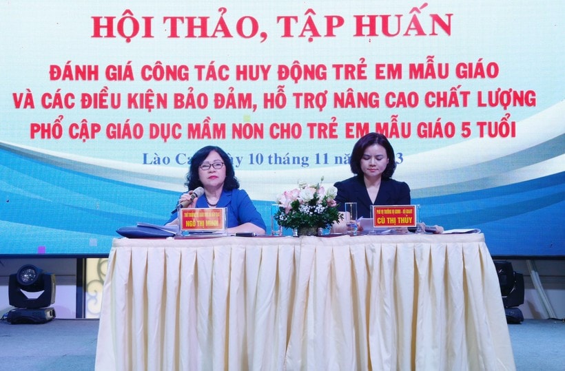 Nỗ lực đến năm 2025, bảo đảm đủ định mức số lượng giáo viên lớp mẫu giáo -0
