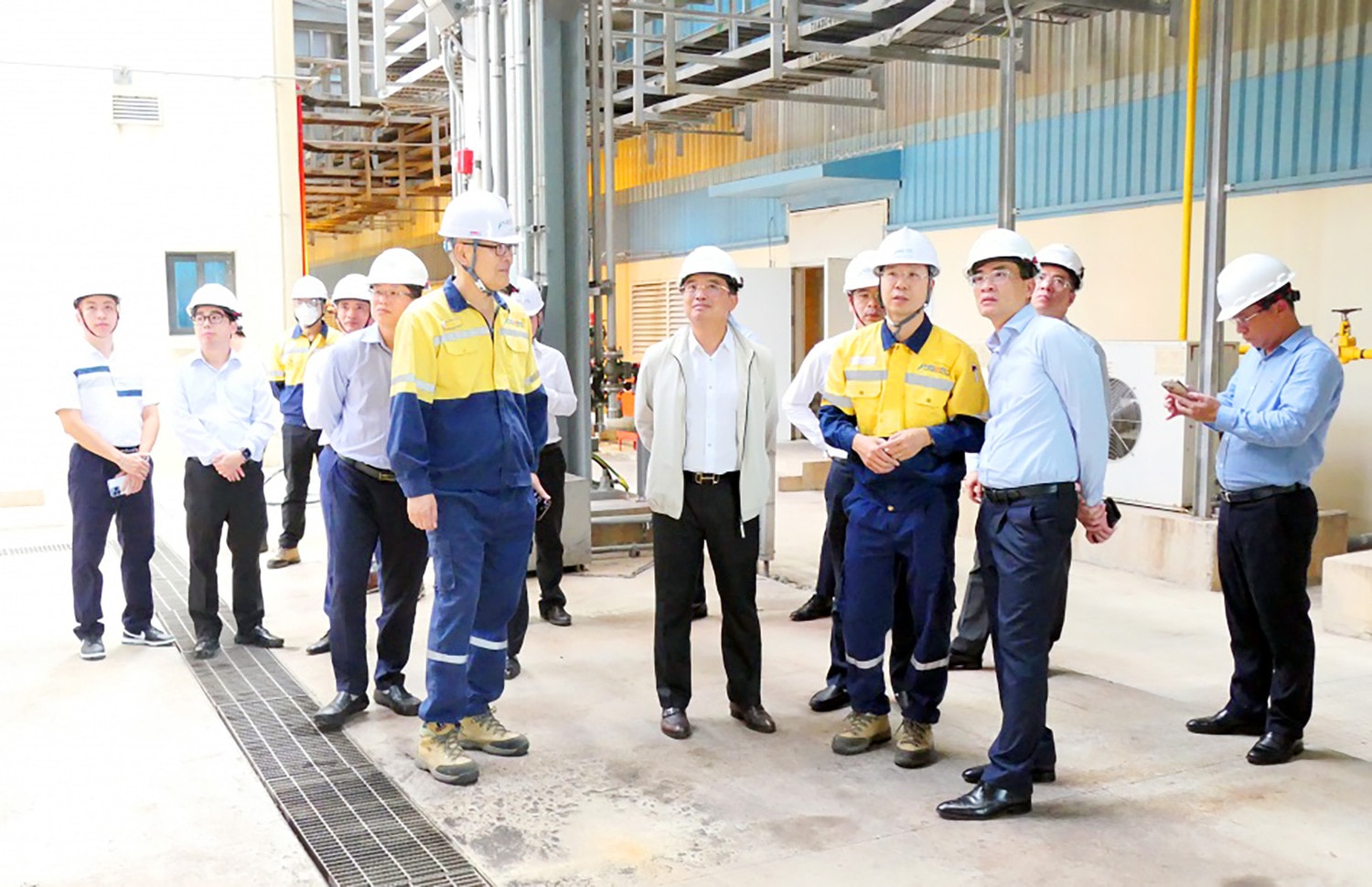 Chủ tịch Petrovietnam Hoàng Quốc Vượng thăm và làm việc tại PTSC Thanh Hóa và Nhiệt điện BOT Nghi Sơn 2