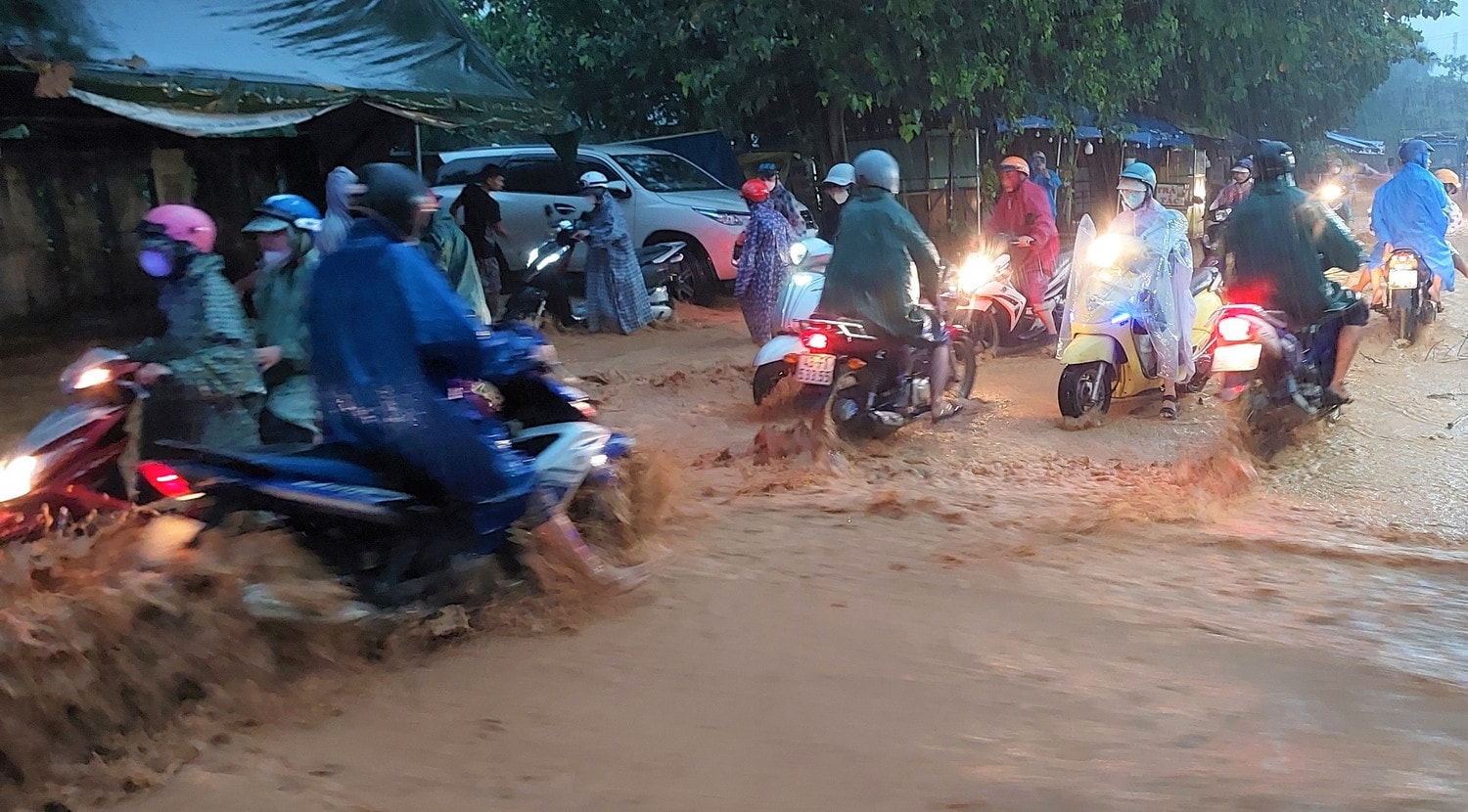 Lo ngại mưa lớn gây ngập lụt, Đà Nẵng cho học sinh nghỉ học -0