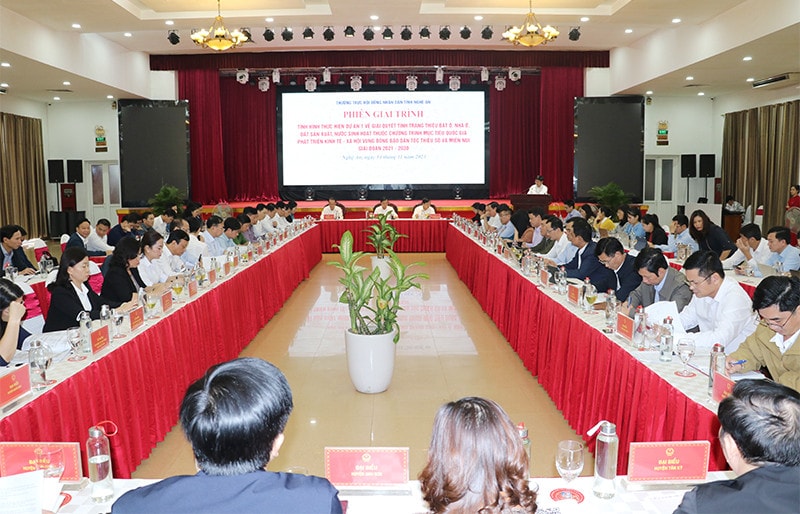Nghệ An: Giải trình việc thực hiện Dự án 1 về giải quyết tình trạng thiếu đất ở, nhà ở, đất sản xuất, nước sinh hoạt -0