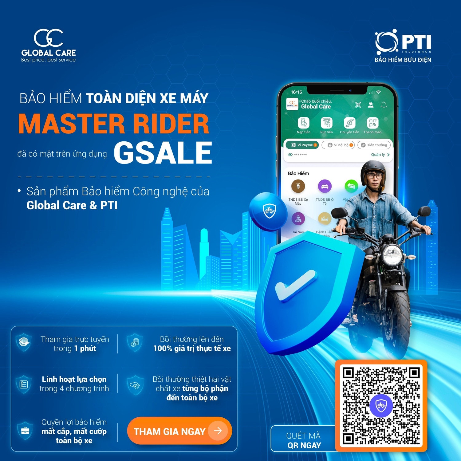 Bảo vệ toàn diện xe máy chỉ từ vài chục nghìn đồng -0