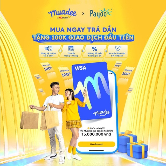 “Mua trước, trả sau” tại 25.000 thương hiệu nổi tiếng cùng Muadee by HDBank và Payoo -0
