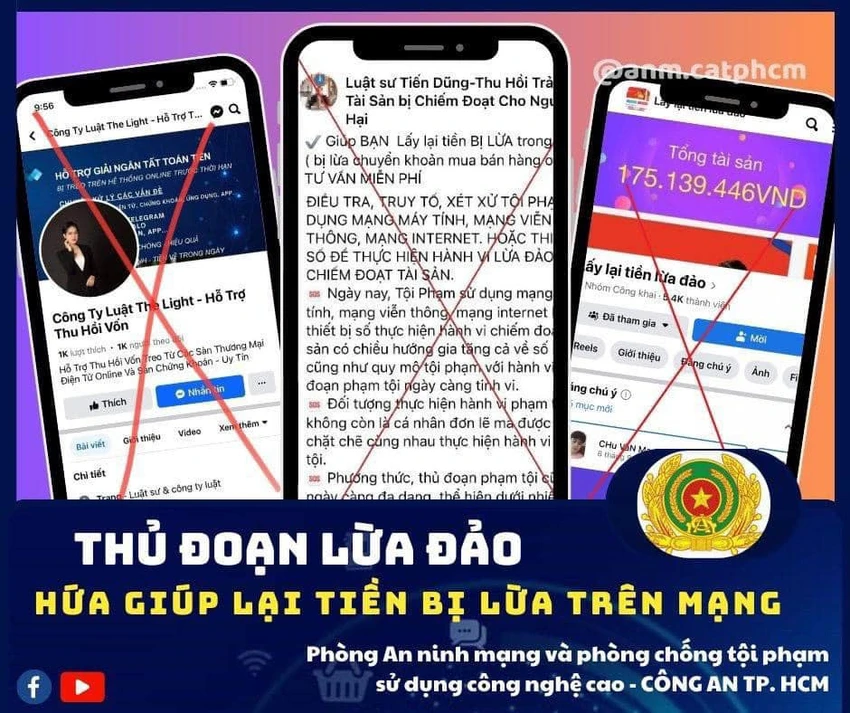 Cảnh giác thủ đoạn lừa đảo giả mạo luật sư, cam kết lấy lại tiền bị lừa -0