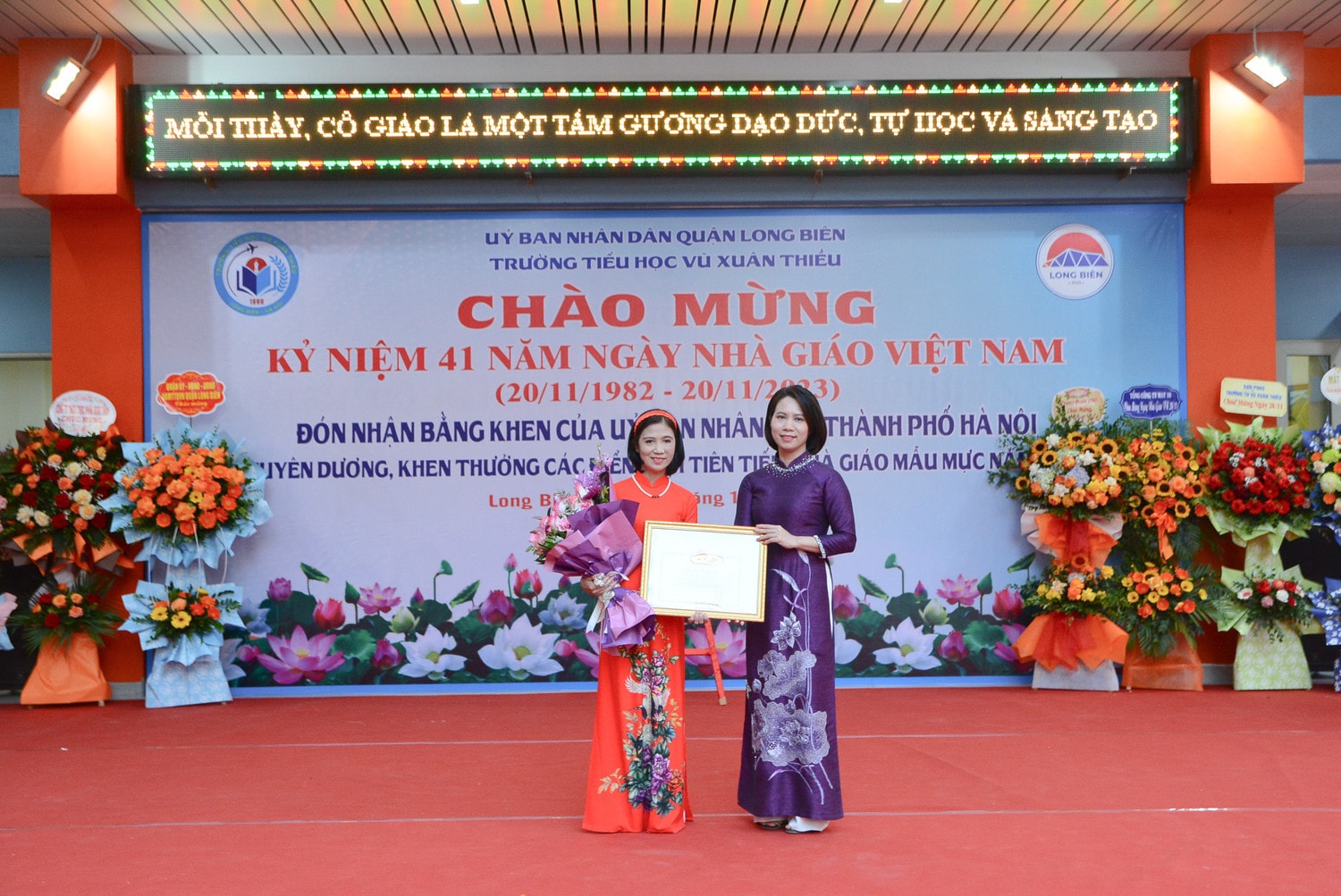 Trường Tiểu học Vũ Xuân Thiều đón nhận bằng khen của UBND TP. Hà Nội -0