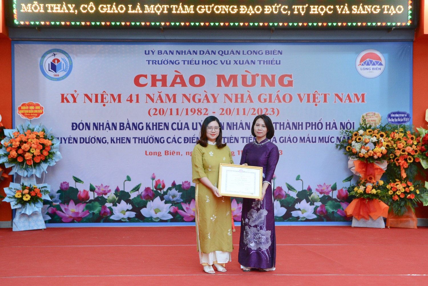 Trường Tiểu học Vũ Xuân Thiều đón nhận bằng khen của UBND TP. Hà Nội -0