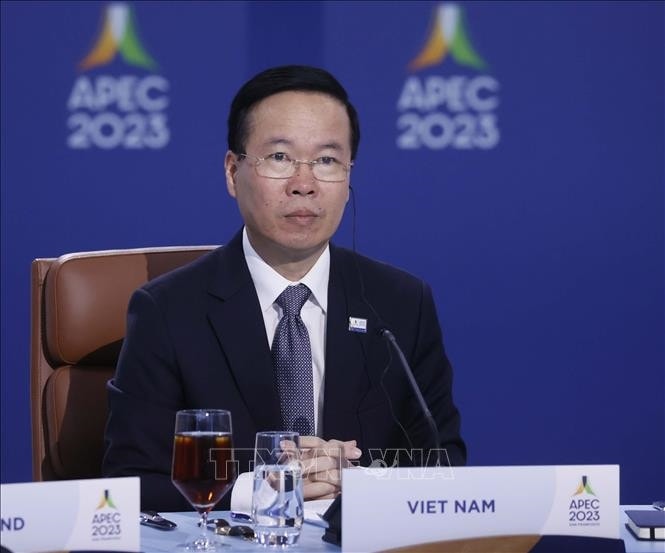 Chủ tịch nước Võ Văn Thưởng dự Đối thoại giữa các nhà Lãnh đạo APEC với các khách mời -0