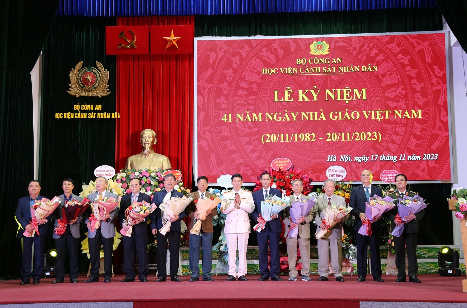 Học viện Cảnh sát nhân dân tổ chức Lễ kỷ niệm 41 năm Ngày Nhà giáo Việt Nam -0