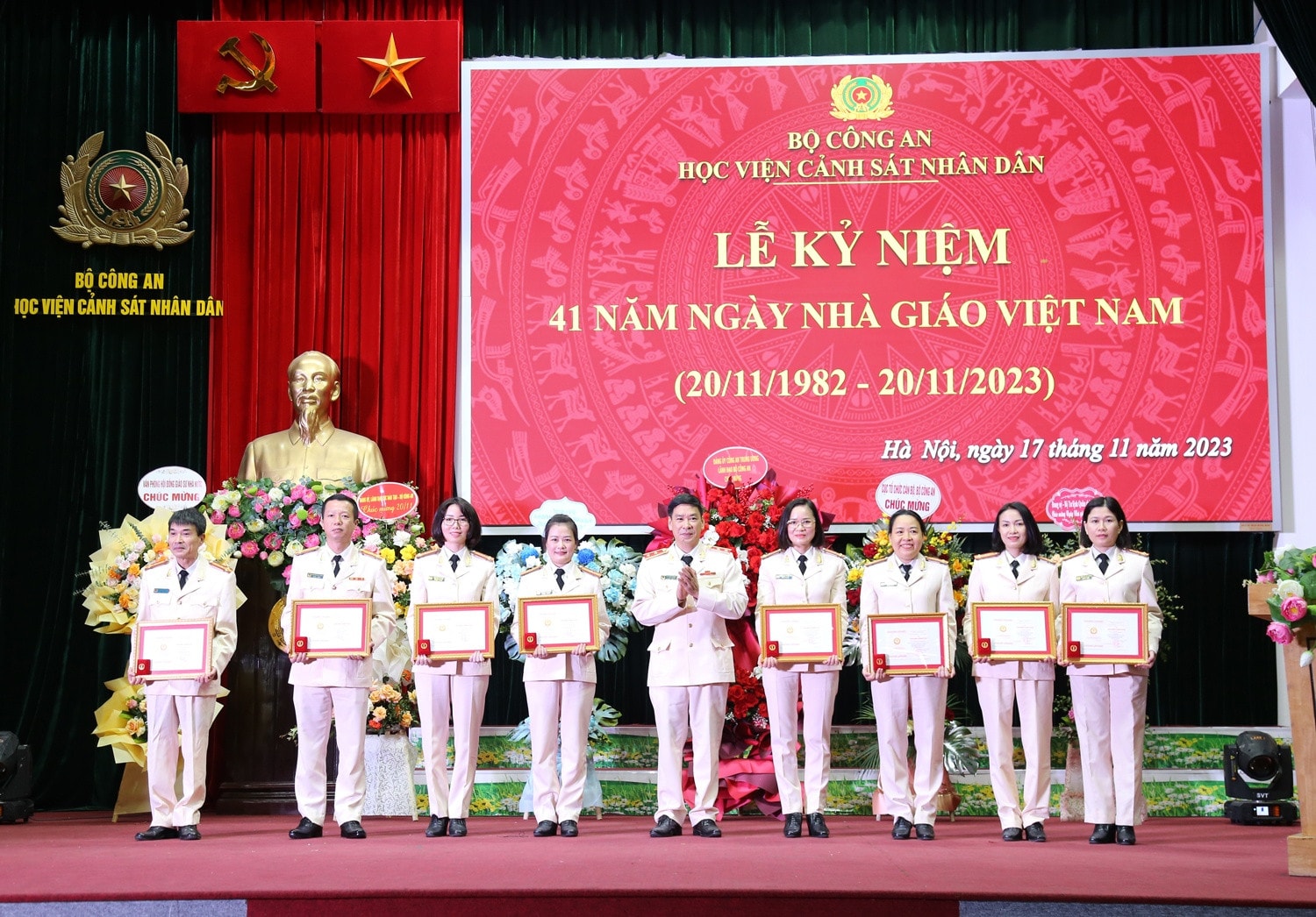 Học viện Cảnh sát nhân dân tổ chức Lễ kỷ niệm 41 năm Ngày Nhà giáo Việt Nam -0