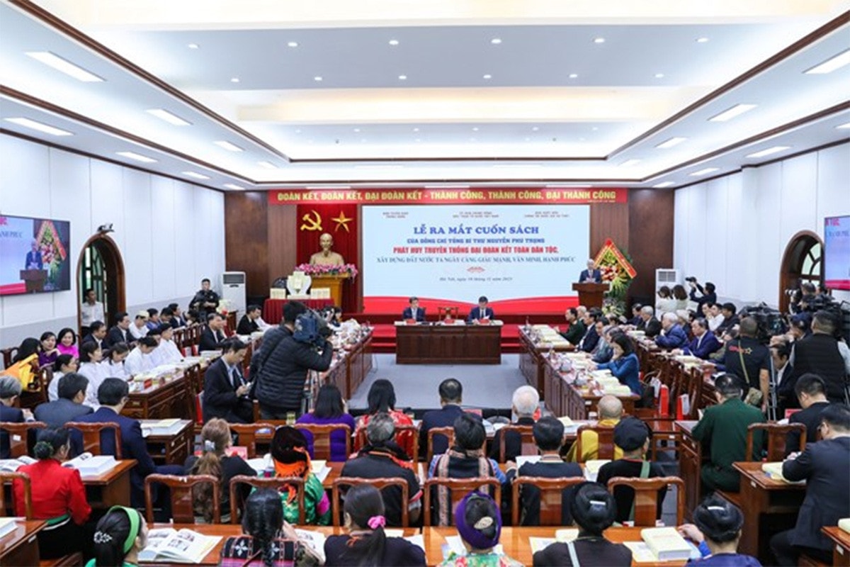 Ra mắt cuốn sách của Tổng Bí thư Nguyễn Phú Trọng về phát huy truyền thống đại đoàn kết toàn dân tộc -2
