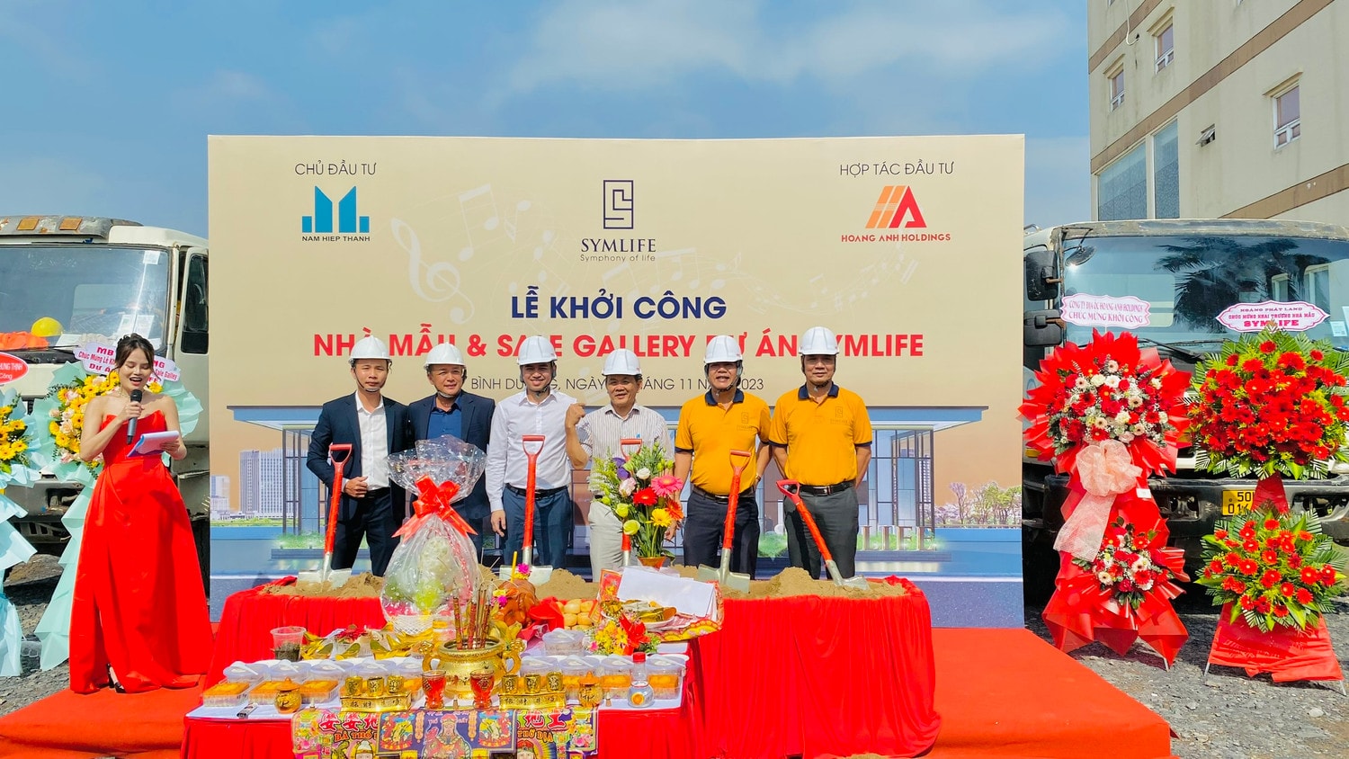 Khởi công nhà mẫu dự án Symlife