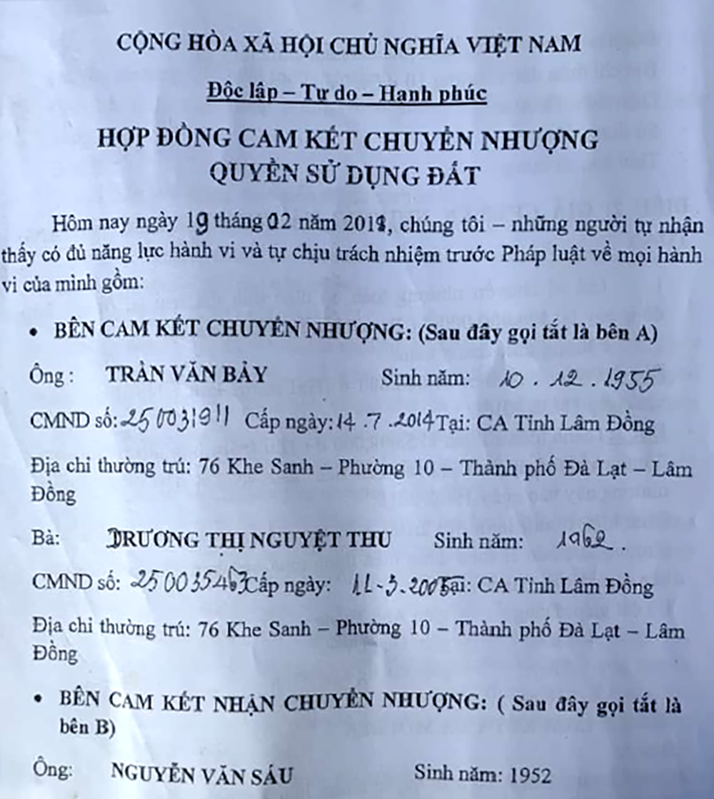 Lâm Đồng: Cần làm sáng tỏ vụ con rể tự ý bán đất của cha mẹ vợ khiến cả gia đình lao đao