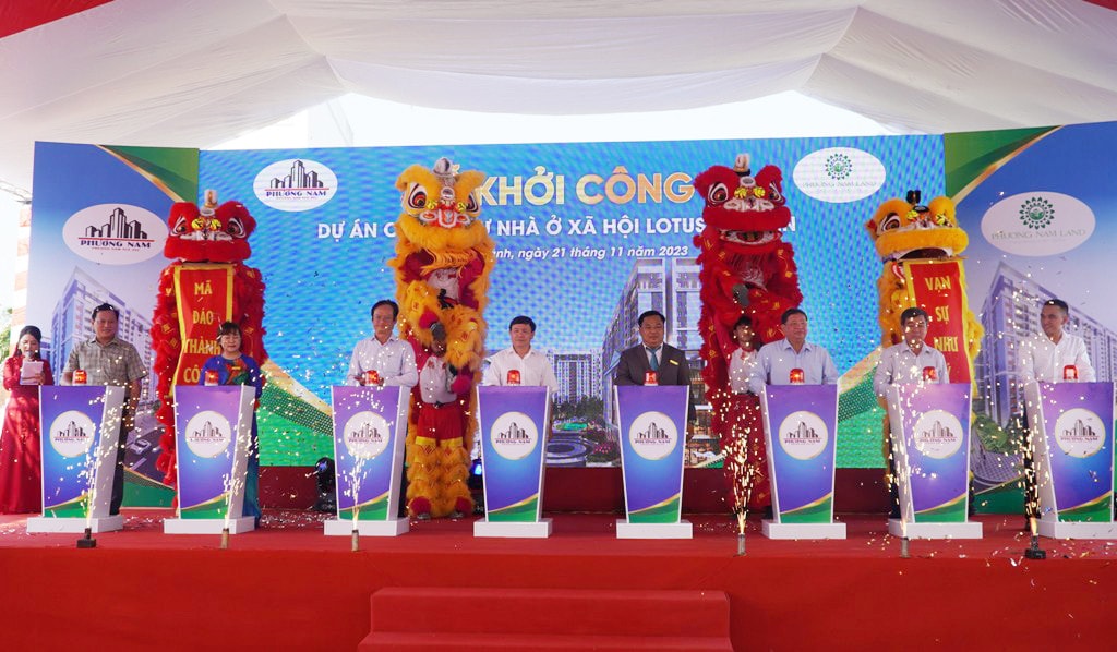 Đồng Tháp khởi công dự án nhà ở xã hội 17 tầng Đồng Tháp: Khởi công dự án nhà ở xã hội 17 tầng, đáp ứng quy mô dân số 2.000 người