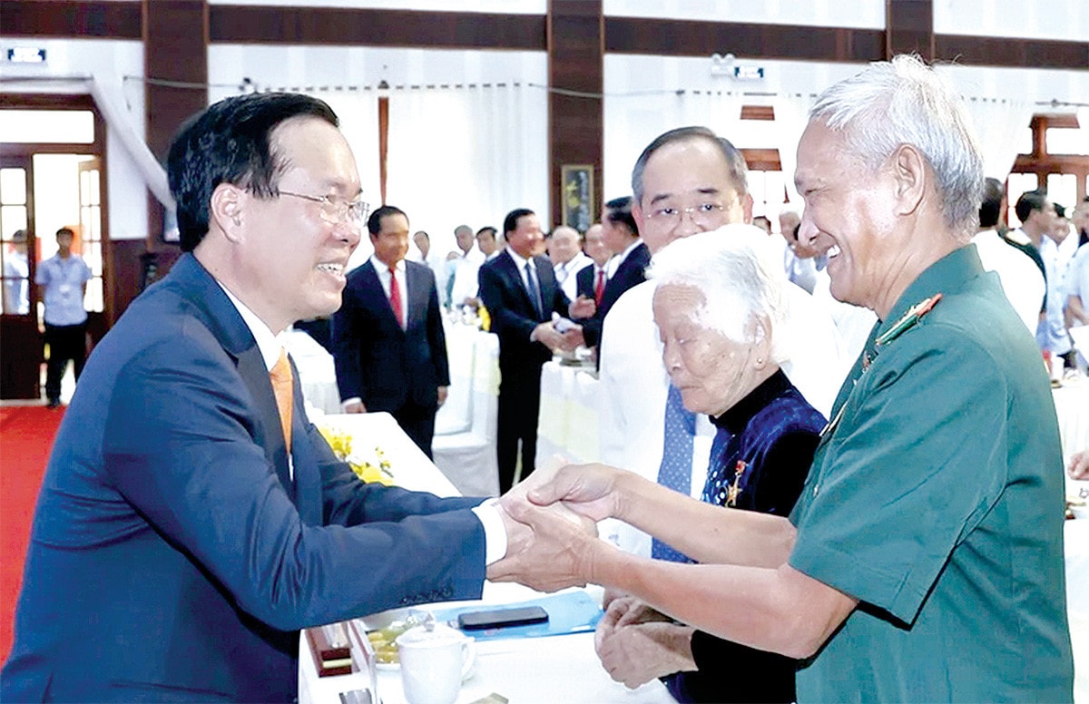 Chủ tịch nước Võ Văn Thưởng dự Lễ kỷ niệm 60 năm Chiến thắng trận Hiệp Hòa -0
