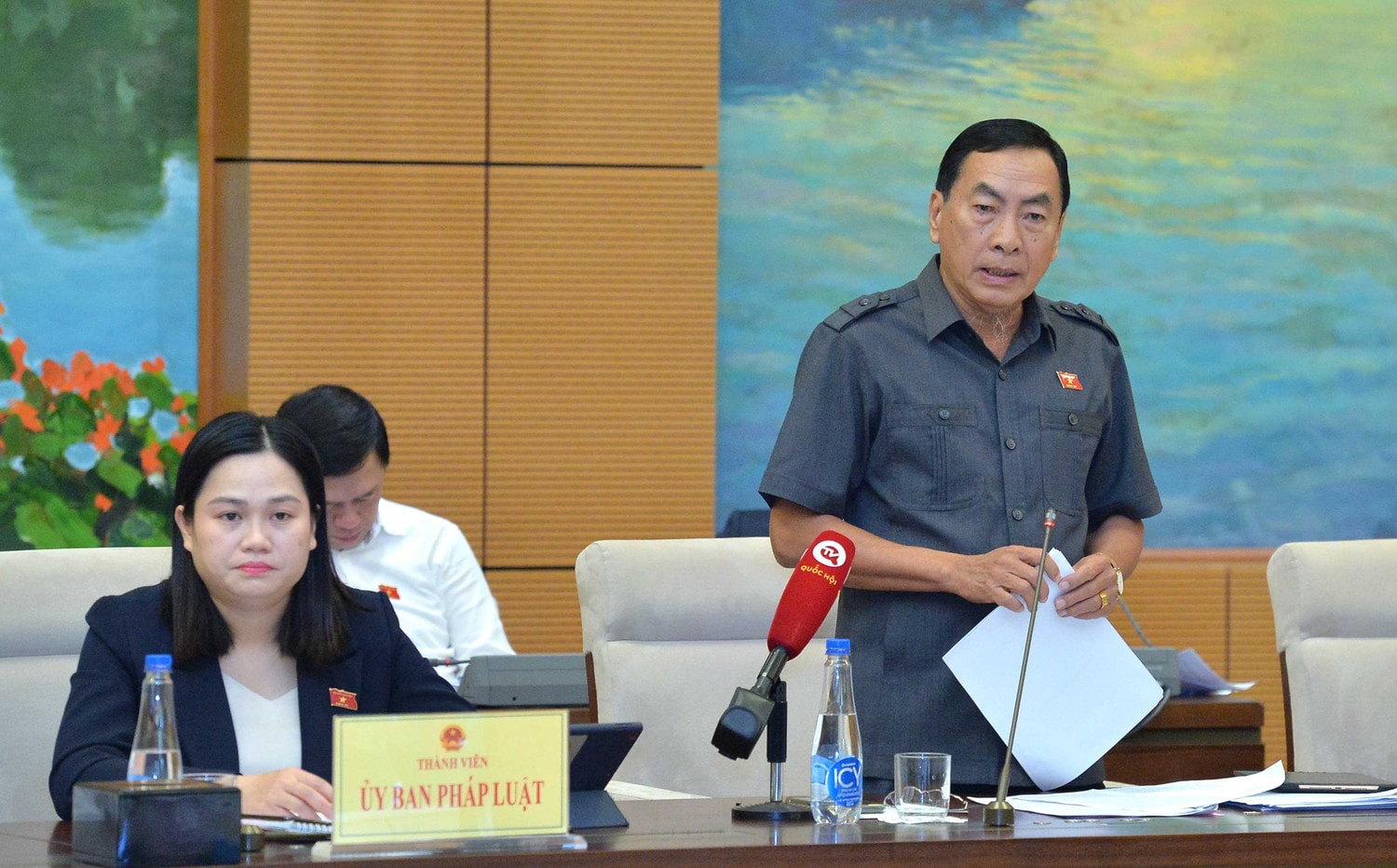 Phó Chủ tịch Quốc hội Nguyễn Khắc Định dự Phiên họp toàn thể của Ủy ban Pháp luật -0