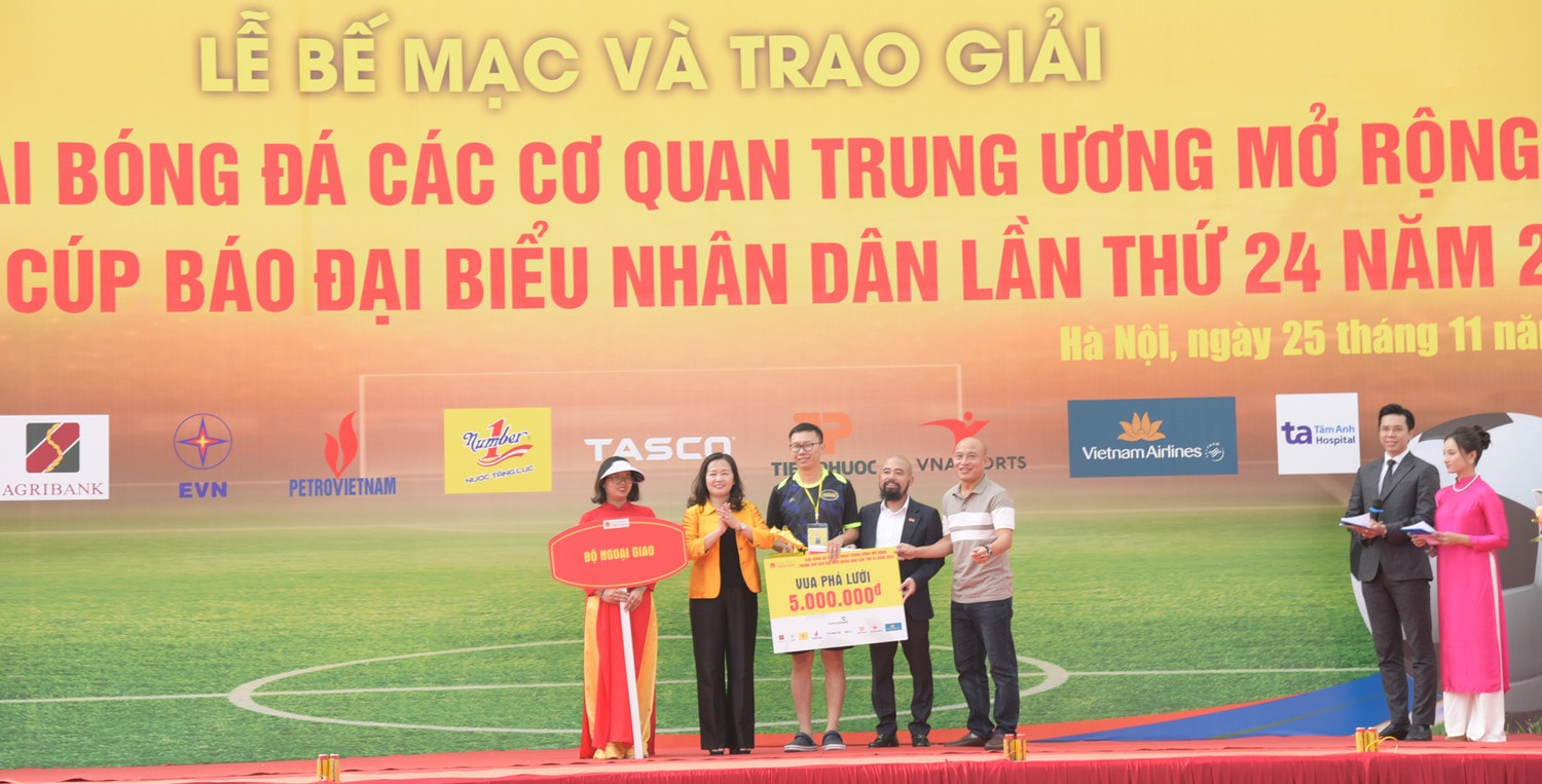 Bế mạc Giải bóng đá các cơ quan Trung ương mở rộng tranh Cúp Báo Đại biểu Nhân dân -0