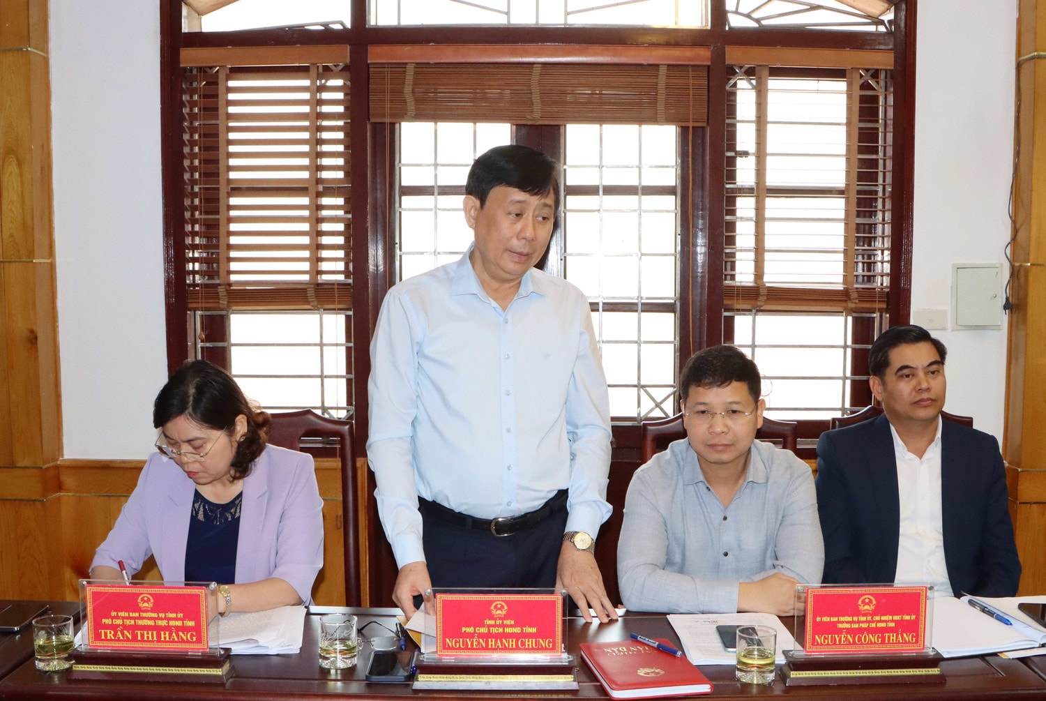 Thường trực Hội đồng Nhân dân tỉnh Bắc Ninh giám sát tại Sở Tư pháp -0