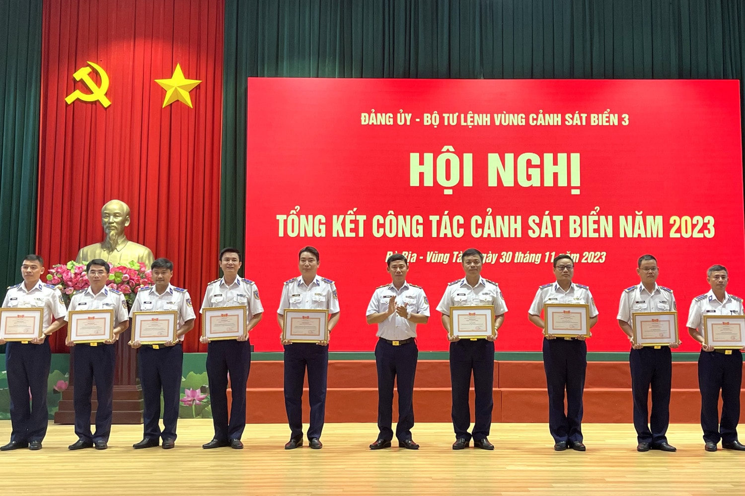 Bộ Tư lệnh Vùng Cảnh sát biển 3 tổng kết công tác Cảnh sát biển năm 2023 và triển khai phương hướng, nhiệm vụ năm 2024