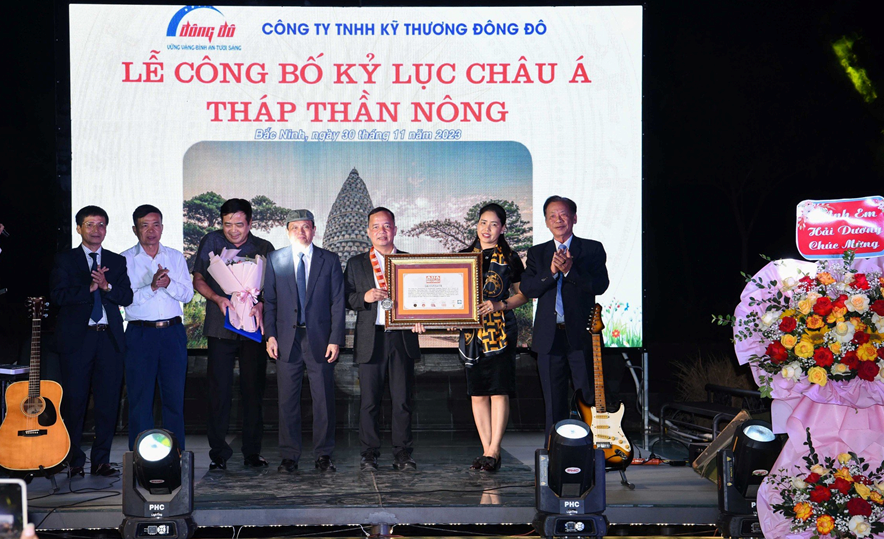 Bắc Ninh: Tháp Thần Nông được vinh danh kỷ lục châu Á -0