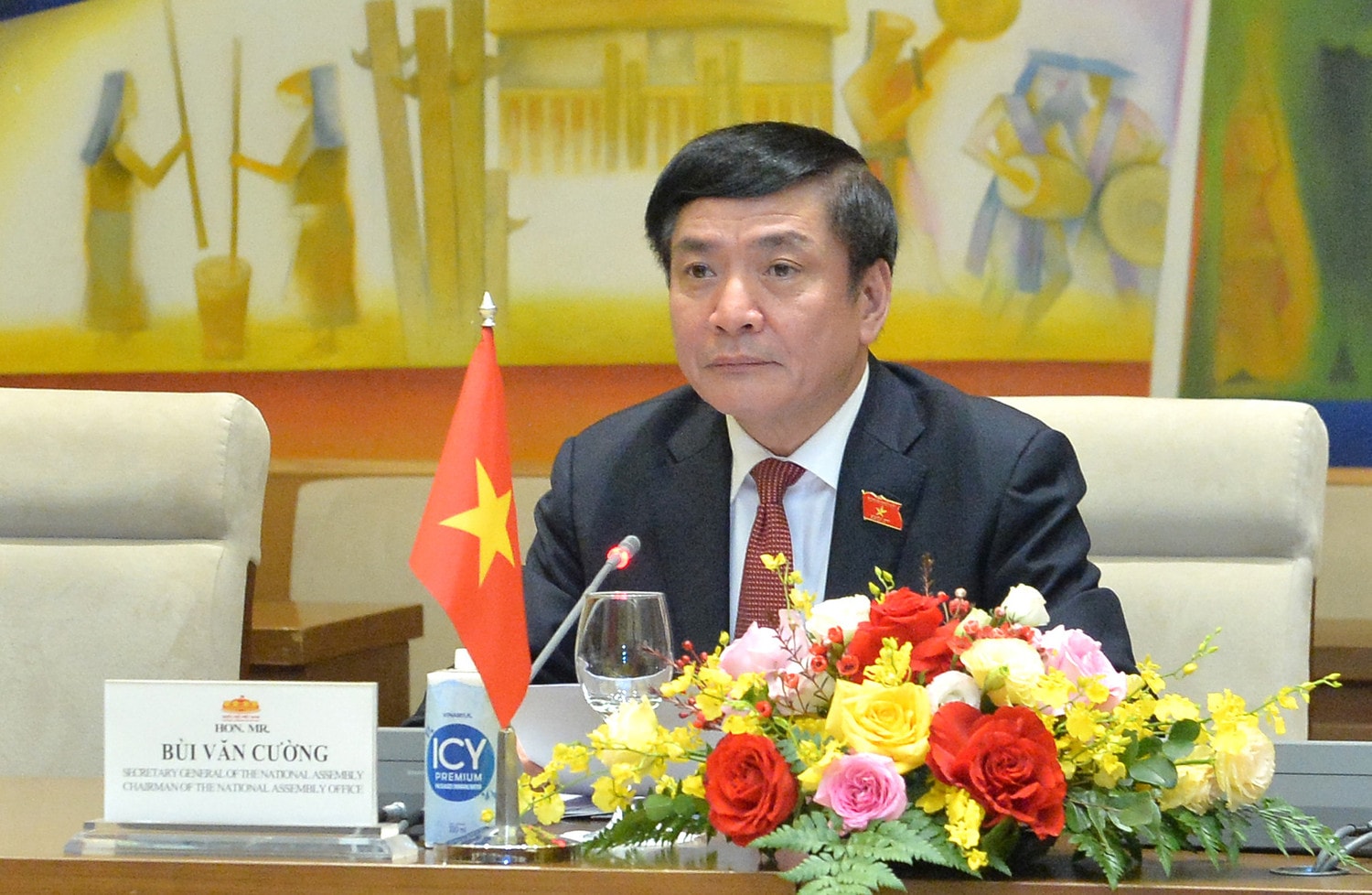 Tổng Thư ký Quốc hội Bùi Văn Cường hội đàm với Tổng Thư ký Quốc hội Campuchia -0