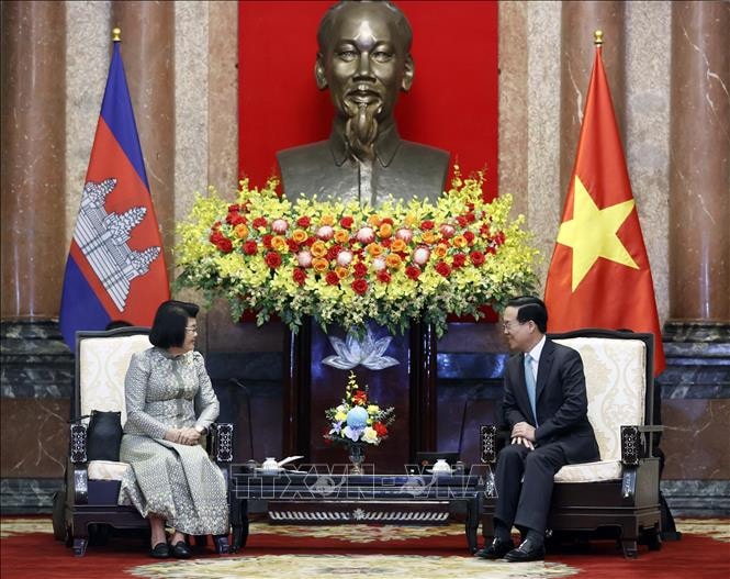 Chủ tịch nước Võ Văn Thưởng tiếp Chủ tịch Quốc hội Campuchia -0
