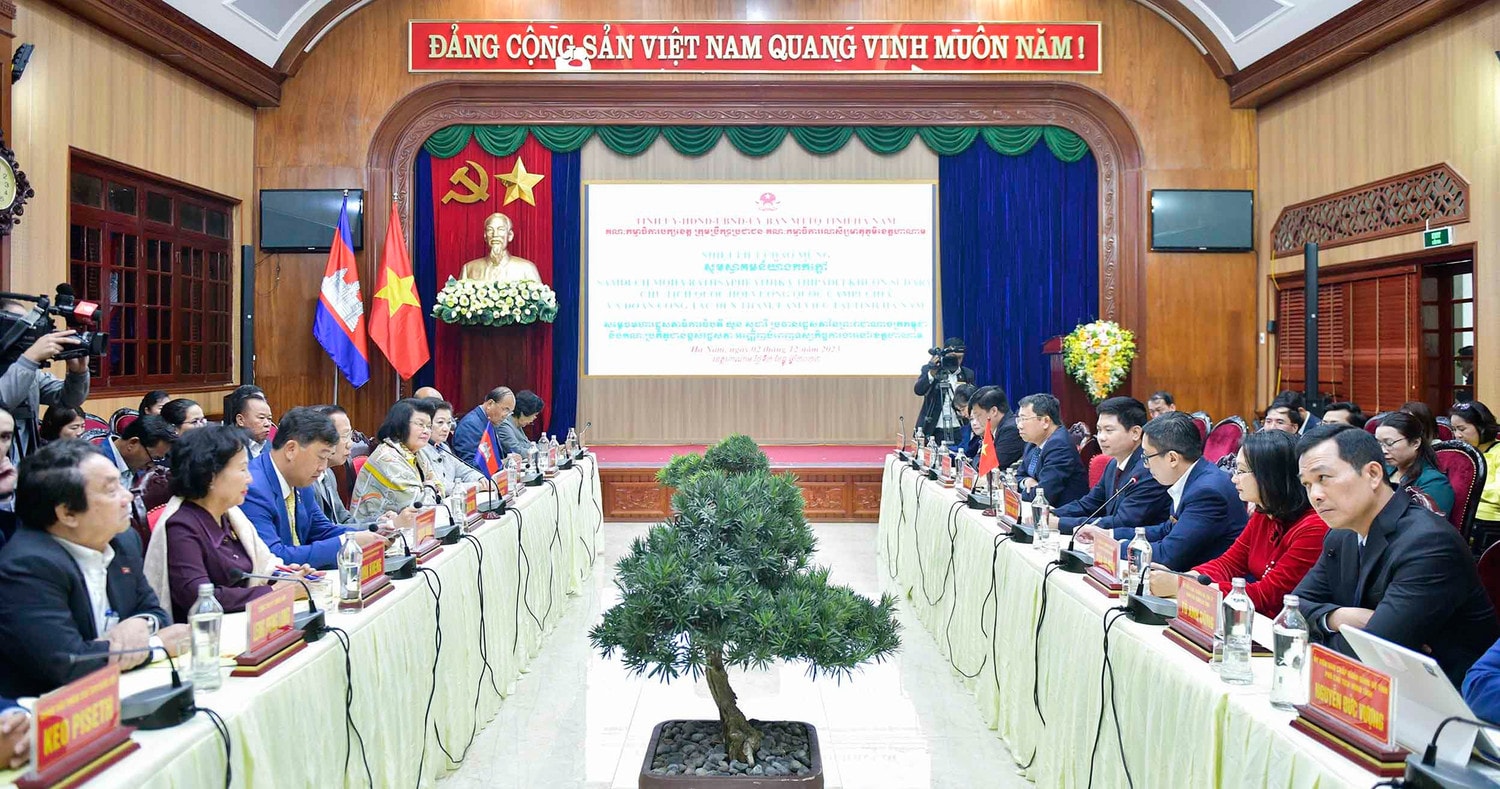 Chủ tịch Quốc hội Campuchia Khuon Sudary thăm, làm việc tại Hà Nam -0