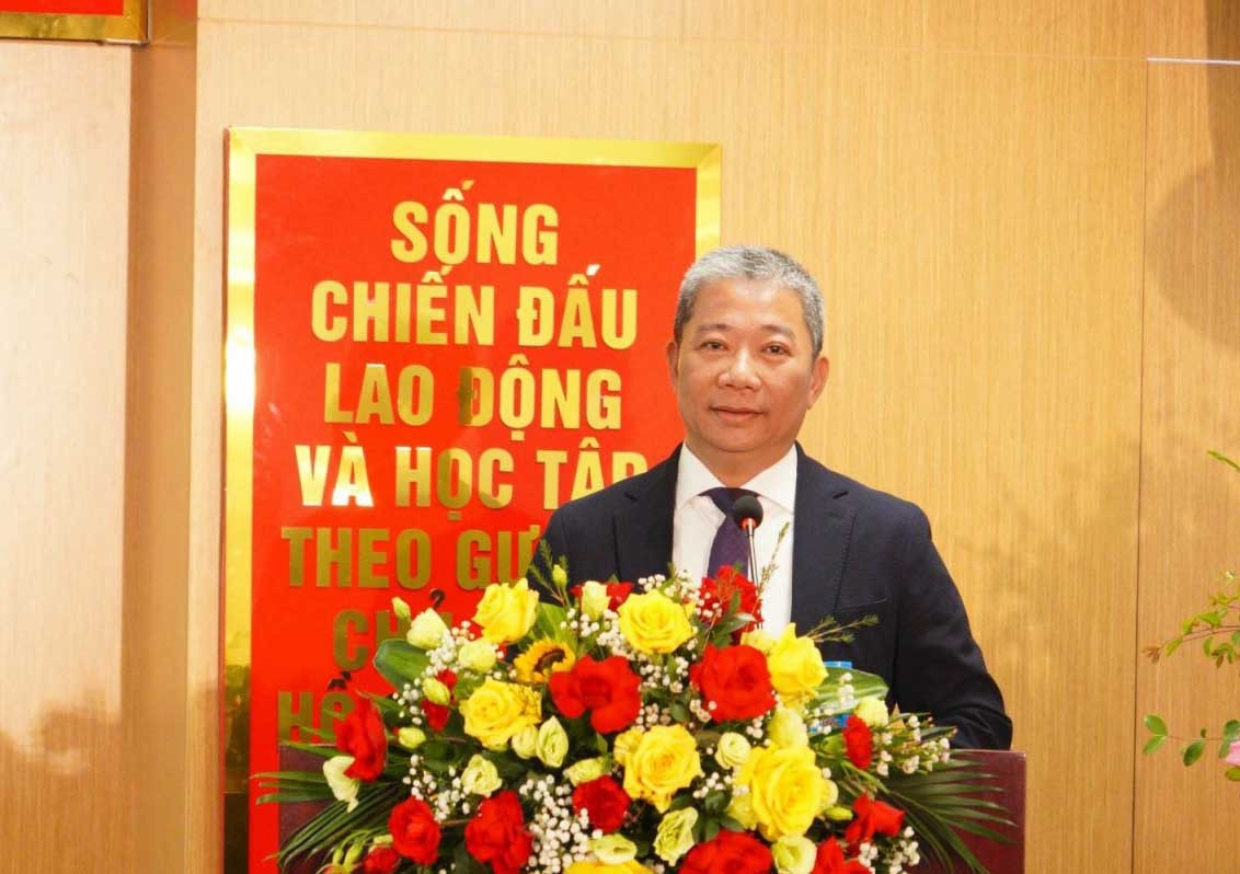 Chủ tịch Hội đồng Quản trị Nguyễn Tiến Hải phát biểu Bảo hiểm Agribank tổ chức Lễ ký hợp đồng tổng đại lý bảo hiểm -0