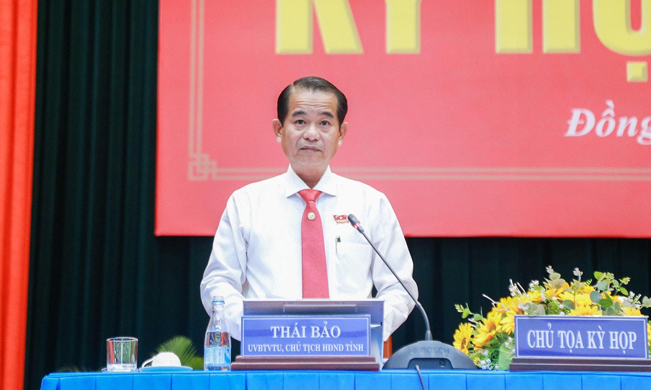 Chủ tịch HĐND tỉnh Đồng Nai Thái Bảo có số phiếu tín nhiệm cao nhất