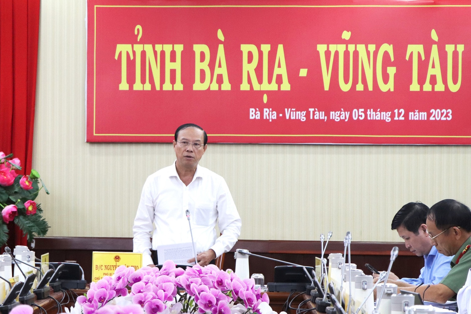 Chủ tịch UBND tỉnh Bà Rịa – Vũng Tàu Nguyễn Văn Thọ (Ảnh Báo Bà Rịa – Vũng Tàu)