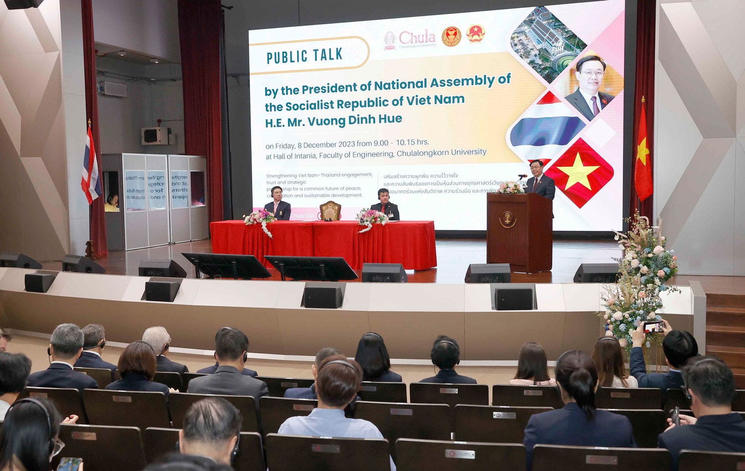 Chủ tịch Quốc hội Vương Đình Huệ: Quan hệ Việt Nam - Thái Lan ngày càng đơm hoa kết trái vì một tương lai an bình, hạnh phúc và thịnh vượng -0