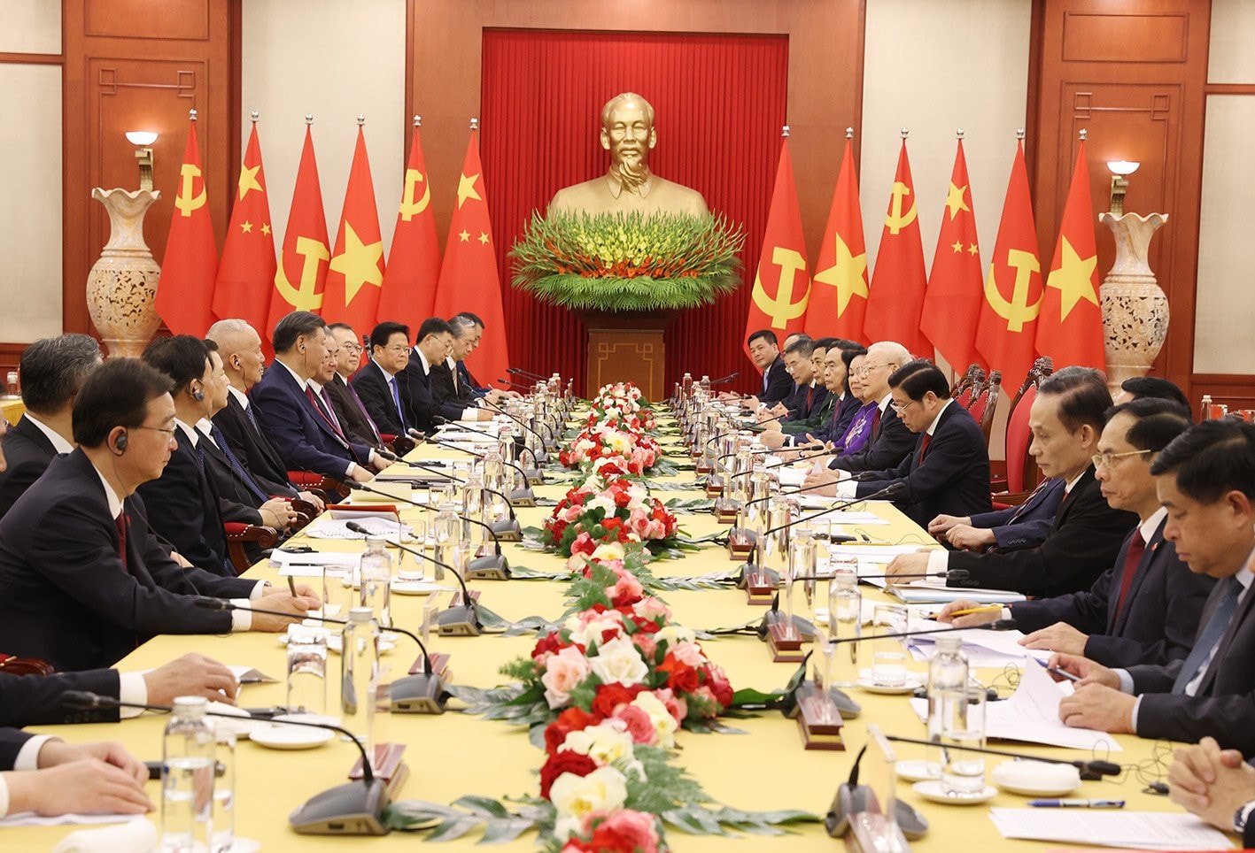 Tổng Bí thư Nguyễn Phú Trọng hội đàm với Tổng Bí thư, Chủ tịch nước Trung Quốc Tập Cận Bình -0