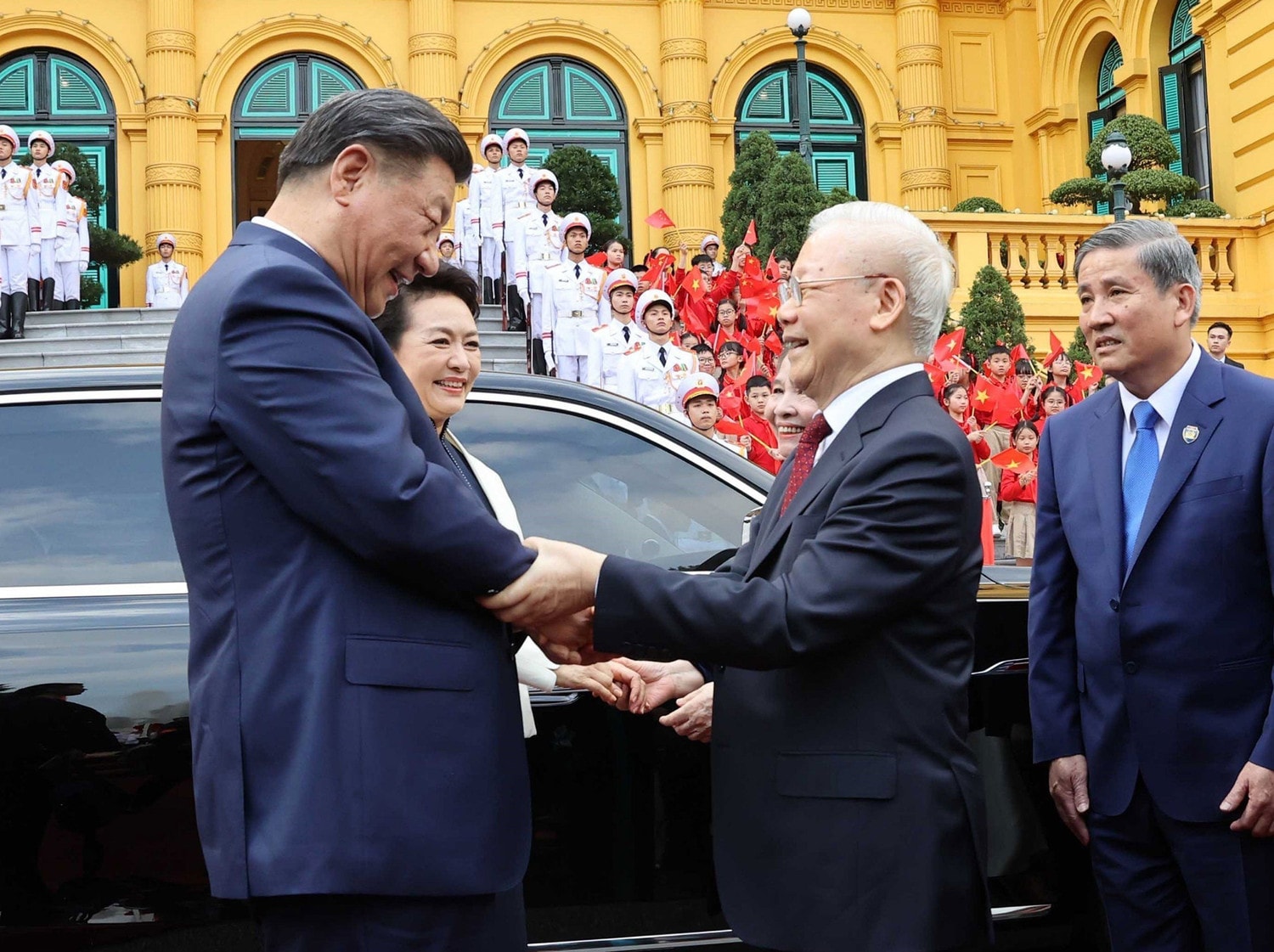 Tổng Bí thư Nguyễn Phú Trọng và Phu nhân chủ trì Lễ đón chính thức Tổng Bí thư, Chủ tịch nước Trung Quốc Tập Cận Bình và Phu nhân -0