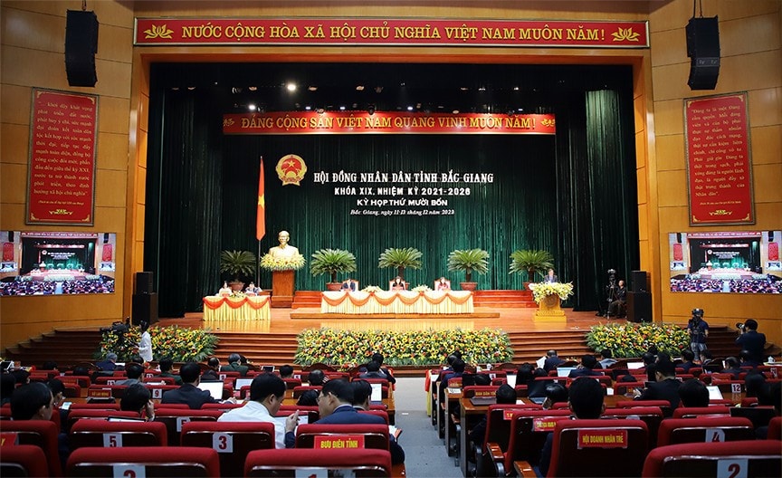 Toàn cảnh Kỳ họp thứ 14, HĐND tỉnh Bắc Giang khóa XIX