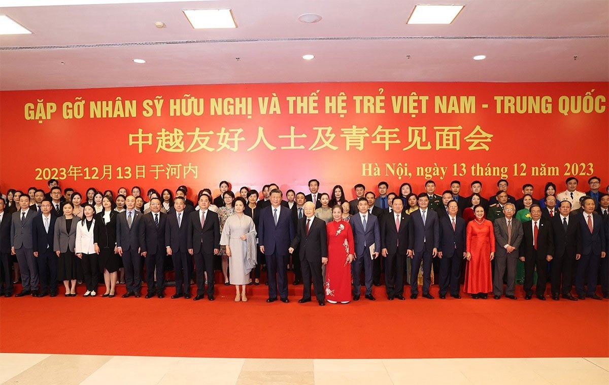 Tổng Bí thư Nguyễn Phú Trọng và Tổng Bí thư, Chủ tịch nước Trung Quốc Tập Cận Bình gặp mặt nhân sỹ hữu nghị và thế hệ trẻ hai nước -1