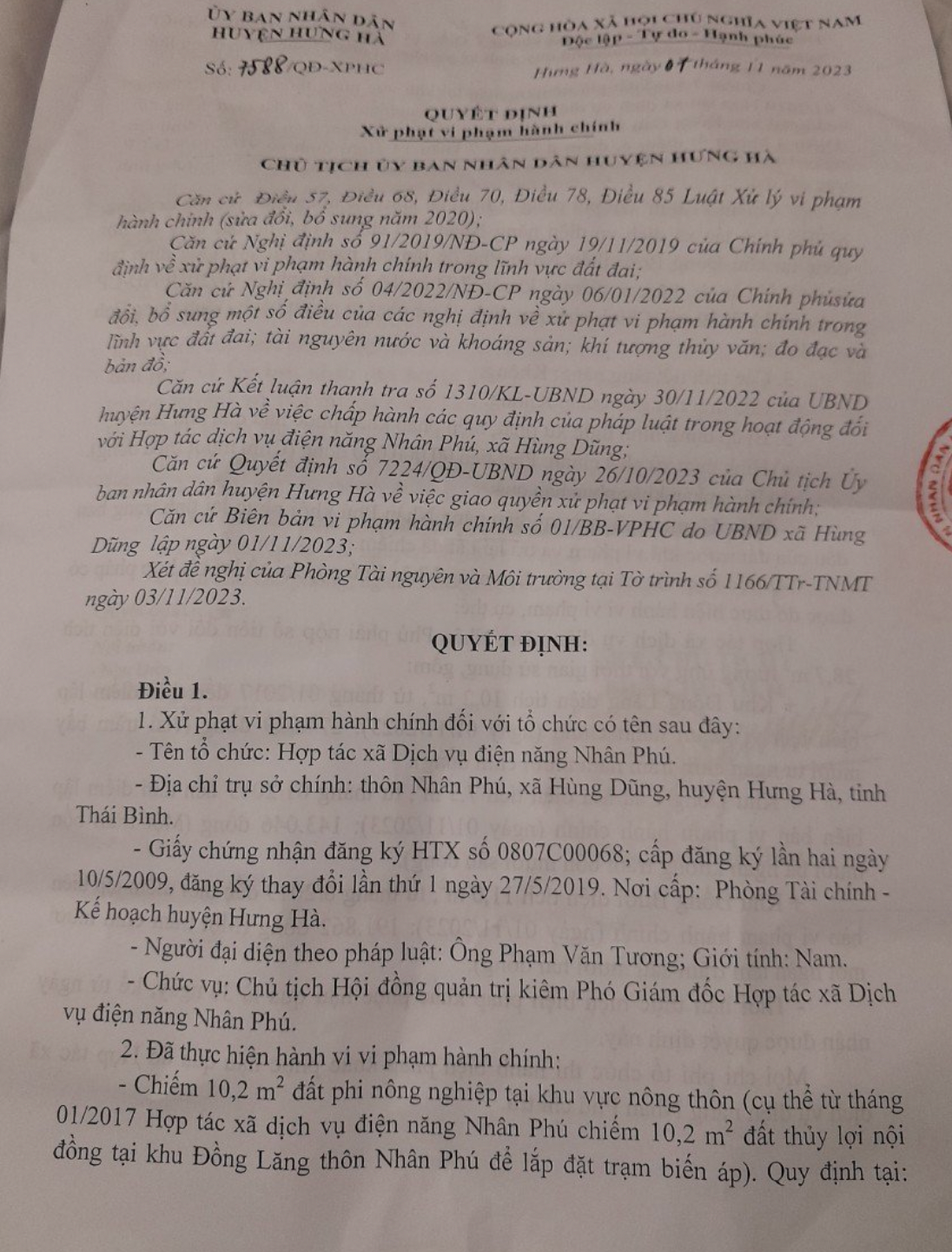 Hợp tác xã duy nhất chưa bàn giao lưới điện ở Thái Bình: Chủ tịch HĐND tỉnh Thái Bình đề nghị tập trung giải quyết -0