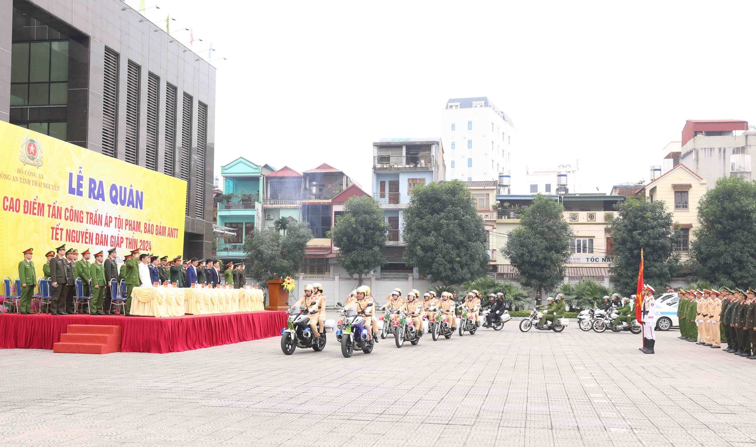 Thái Nguyên: Ra quân cao điểm đảm bảo an ninh trật tự dịp Tết Nguyên đán 2024 -0