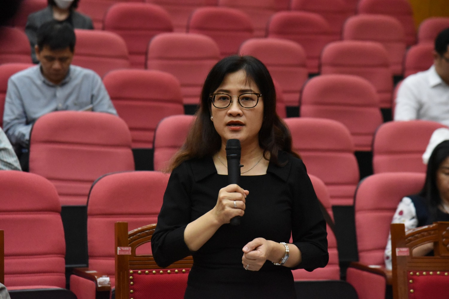 Bà Trần Thị Trang, Vụ trưởng Vụ Bảo hiểm y tế, Bộ Y tế (Ảnh: Xuân Quý) Bộ Y tế nêu giải pháp giải quyết khó khăn liên quan đến giấy hẹn tái khám cho bệnh nhân có bảo hiểm y tế -0