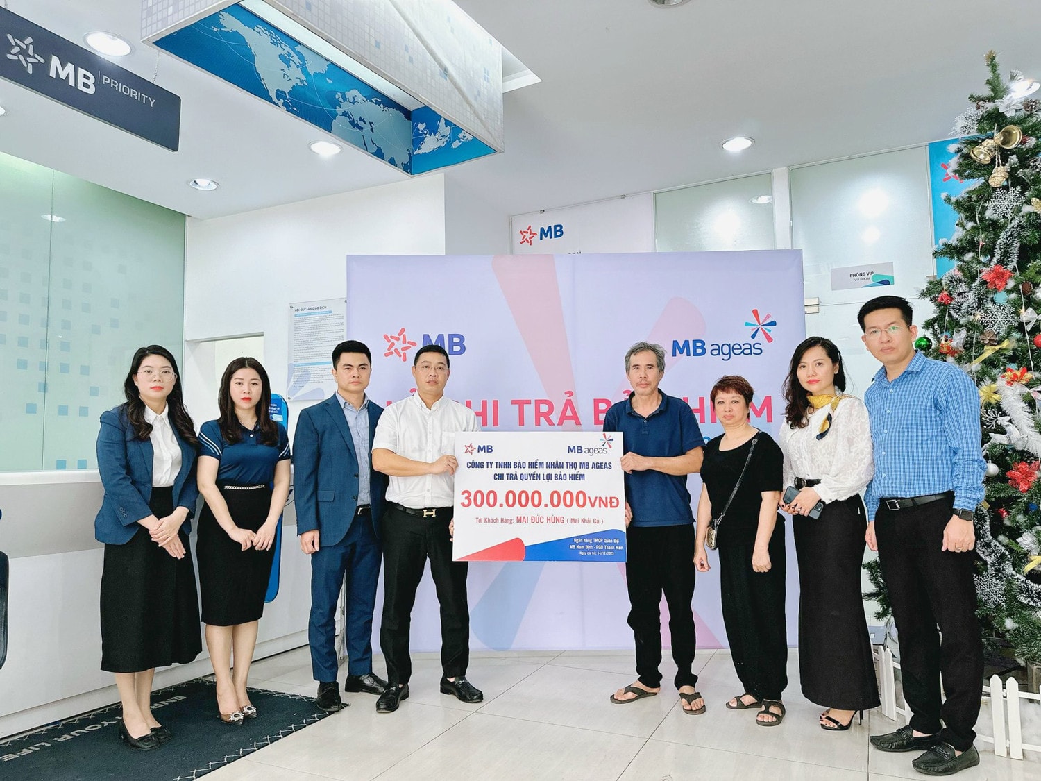 Nhiều khách hàng nhận hàng trăm triệu đồng quyền lợi bảo hiểm từ Công ty bảo hiểm nhân thọ MB Ageas Life -0